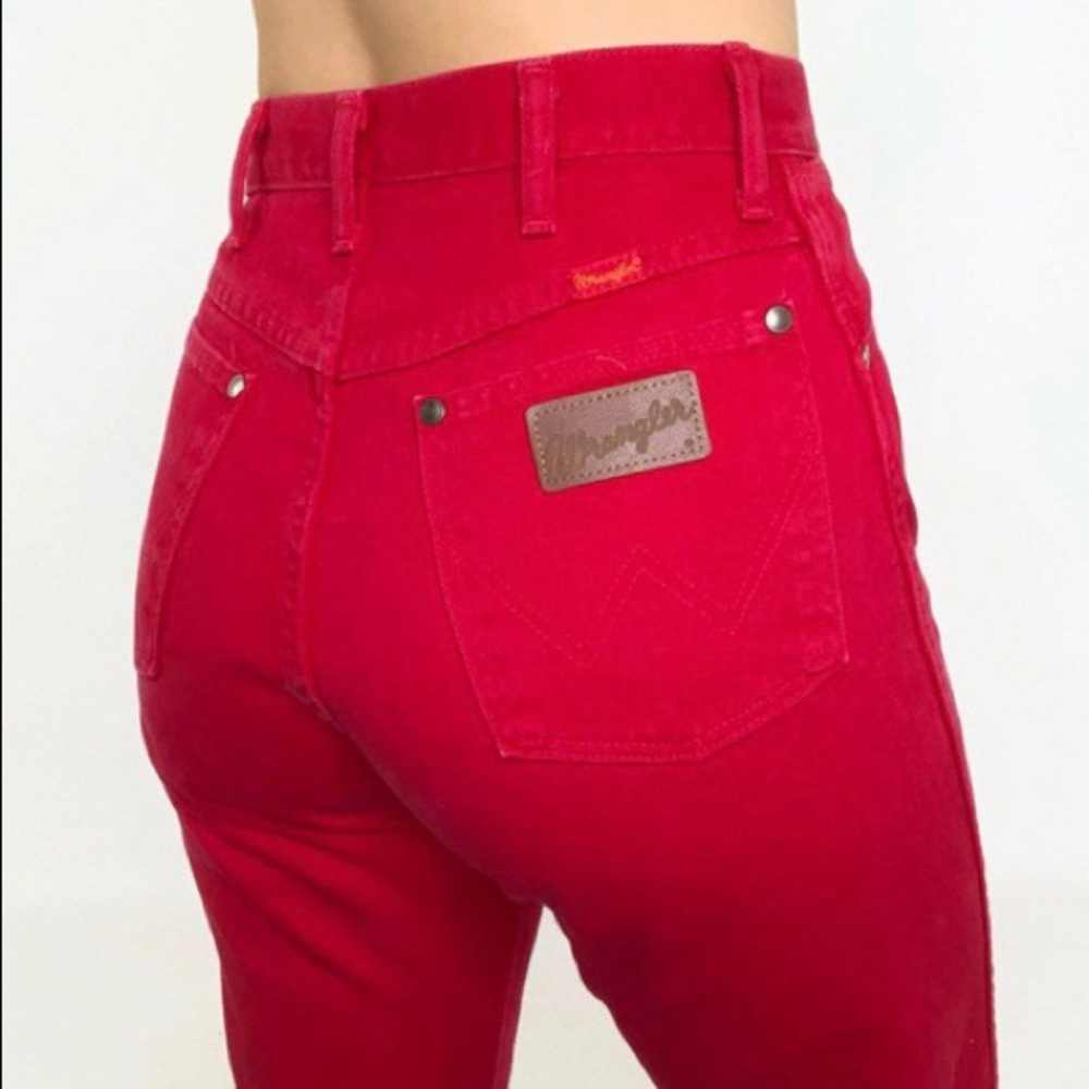 Red Wrangler Jeans